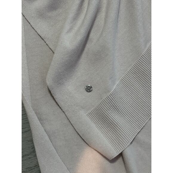 Lululemon Free To Coast Wrap EUC One Size Pink Bliss Shawl Cotton Silk Blend - Picture 6 of 7